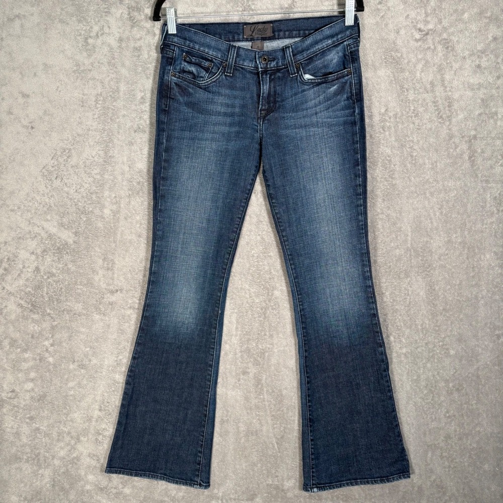 Lucky Brand Zoe Low Rise Flare Jeans Women's Fits 30x31 Flap Pockets USA